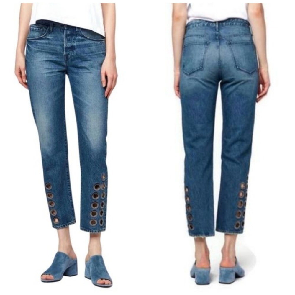 NWT 3x1 W3 Hollow Higher Cropped Jeans
